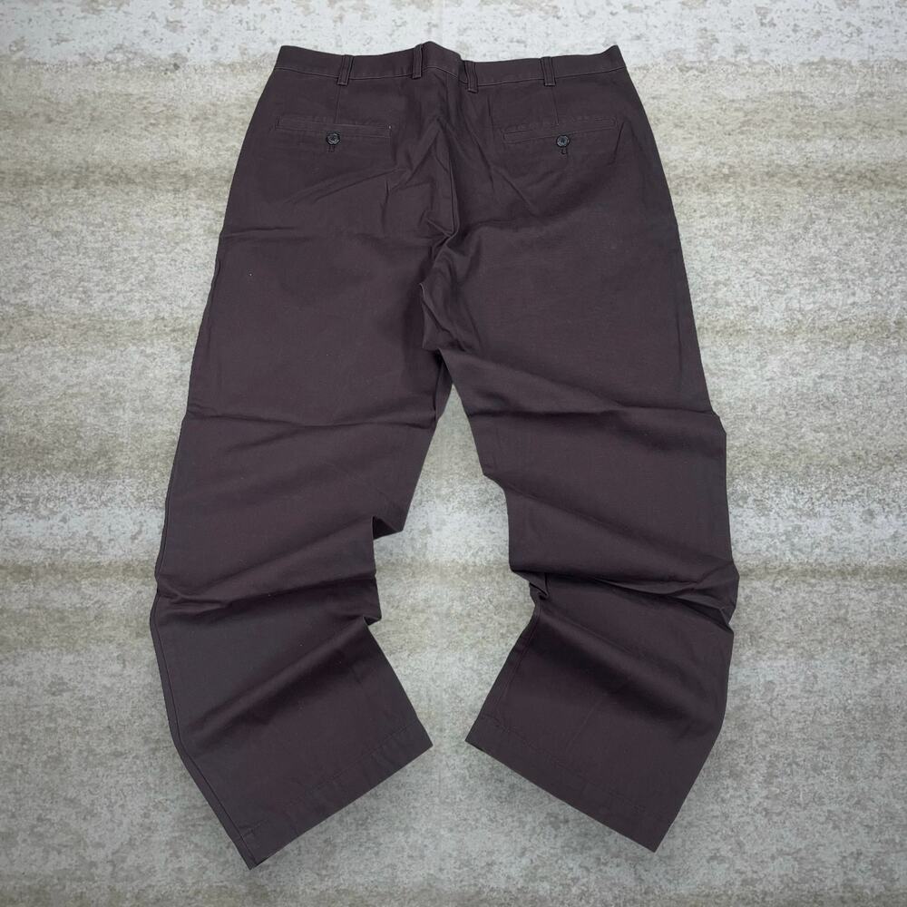 Vintage Y2K Brooks Brothers Khakis Pants 38x32 Relaxed Fit Mocha Brown Cotton